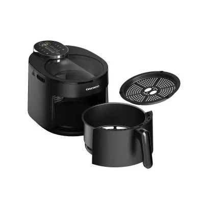 Daewoo Digital Air Fryer, 5.0L Capacity LED Touchscreen 12 Preset Modes 1500W - Black